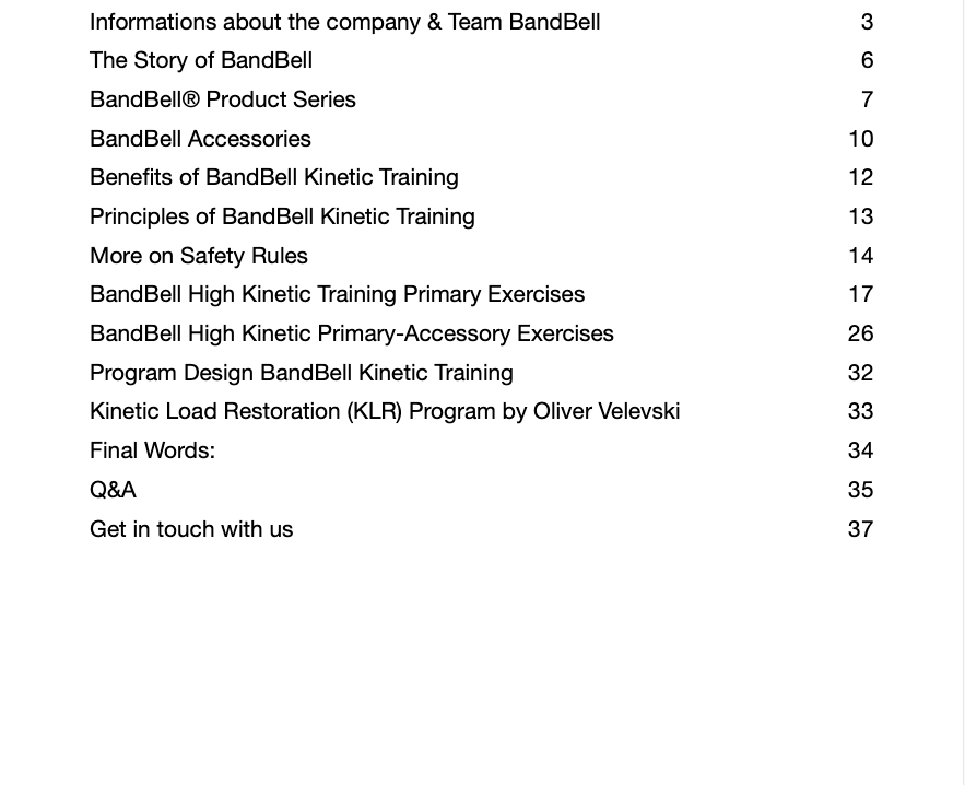 BandBell® Chaotic Training E-Book